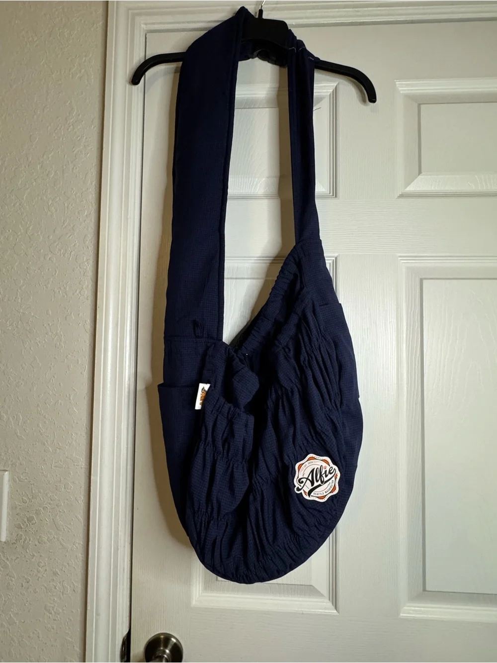 Alfie Quilted Blue Dog Sling Carrier